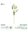 GloboStar® Artificial Garden GREEN IRON THREAD BRANCH 21372 Τεχνητό Διακοσμητικό Κλαδί Πράσινο Ασπιδίστρα  Y57cm